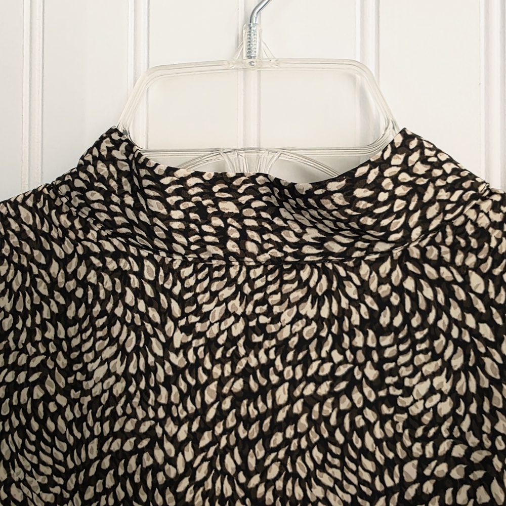 Banana Republic NWT Backless Tie Blouse | Animal Print Statement Top Size Small - Picture 6 of 12
